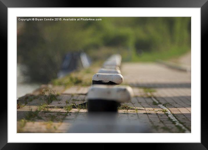  Bollard station Framed Mounted Print by Bryan Condie