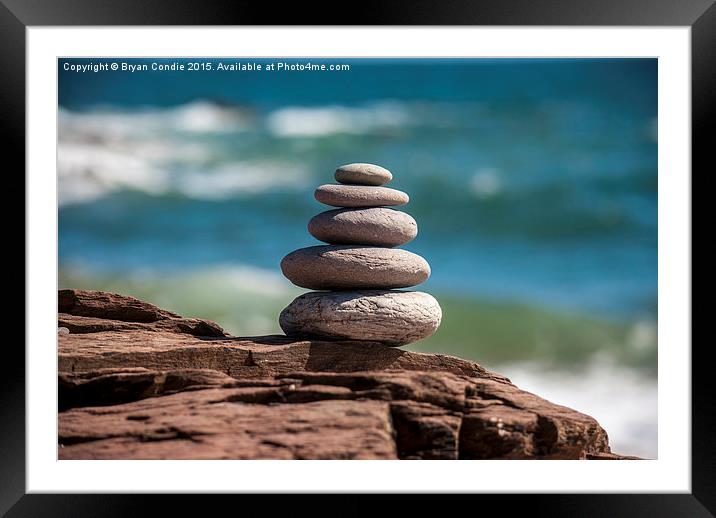  Stacking Life Framed Mounted Print by Bryan Condie