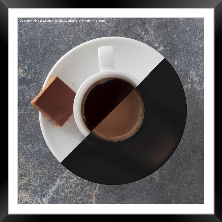  Latte or Espresso? Framed Mounted Print by Liz Leyden