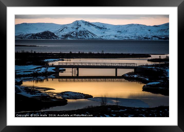 Where continents collide Framed Mounted Print by Glyn Wade
