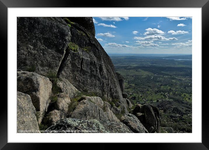 Top of the mountain view in Monsanto Framed Mounted Print by Angelo DeVal