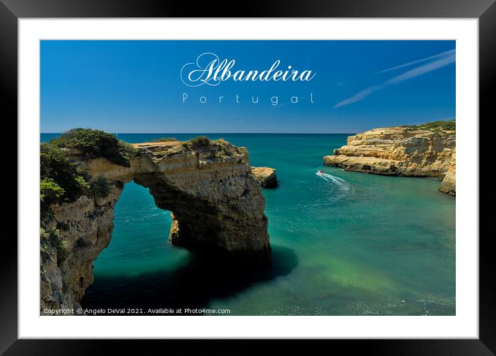 Albandeira Postcard - Portugal Framed Mounted Print by Angelo DeVal