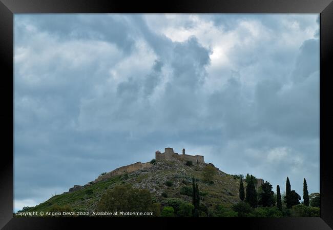Castle of Aracena Framed Print by Angelo DeVal
