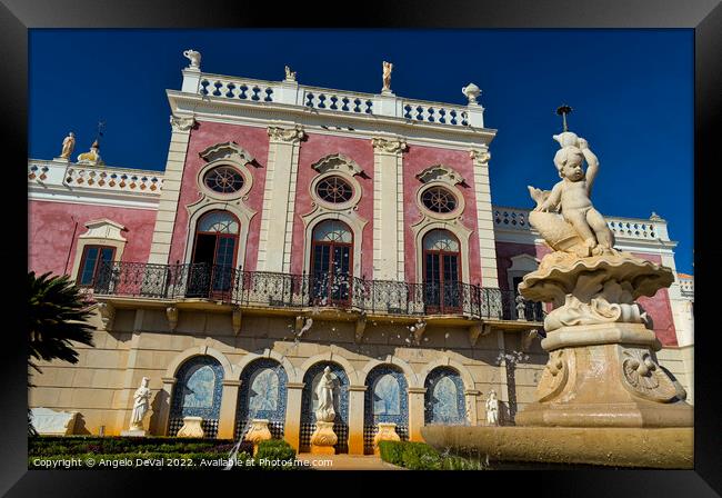 Estoi Palace and Garden Fountain Algarve Framed Print by Angelo DeVal