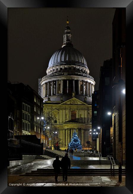Saint Paul's Cathedral. London Framed Print by Angelo DeVal