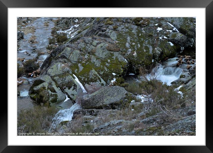 River down Serra da Estrela Framed Mounted Print by Angelo DeVal