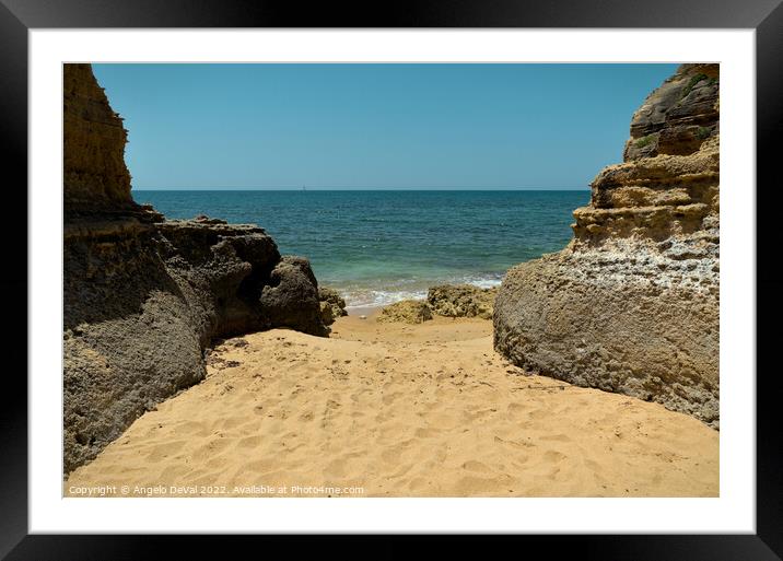 Olhos De Agua Quiet Beach Framed Mounted Print by Angelo DeVal