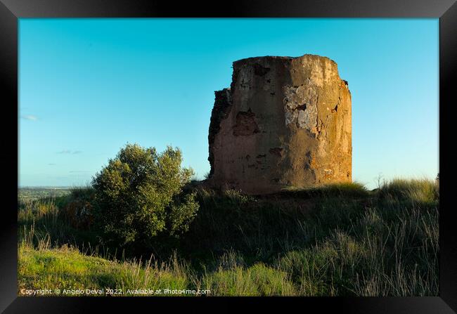 Ruins of the Old Mill of Aljustrel Framed Print by Angelo DeVal