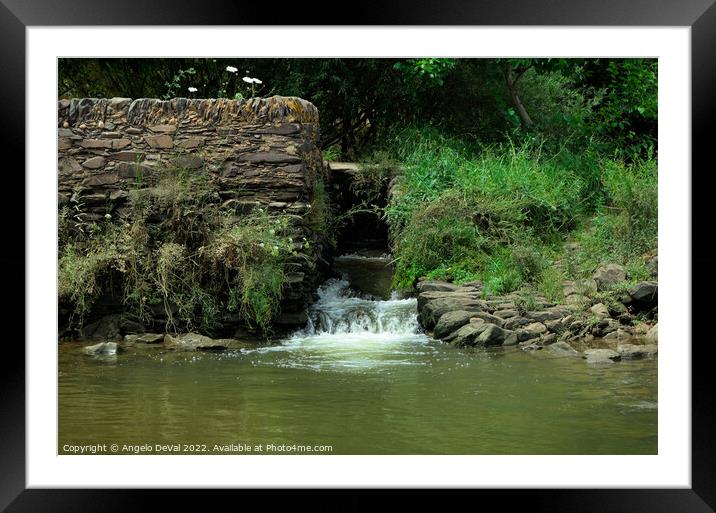 Old Watermill in Azenhas do Guadiana. Mertola  Framed Mounted Print by Angelo DeVal