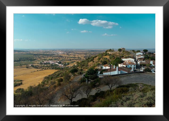 Reguengos de Monsaraz Castle View Framed Mounted Print by Angelo DeVal