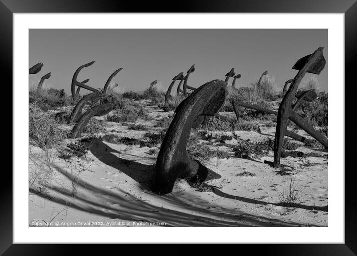 Tuna Anchors of Barril Beach Framed Mounted Print by Angelo DeVal