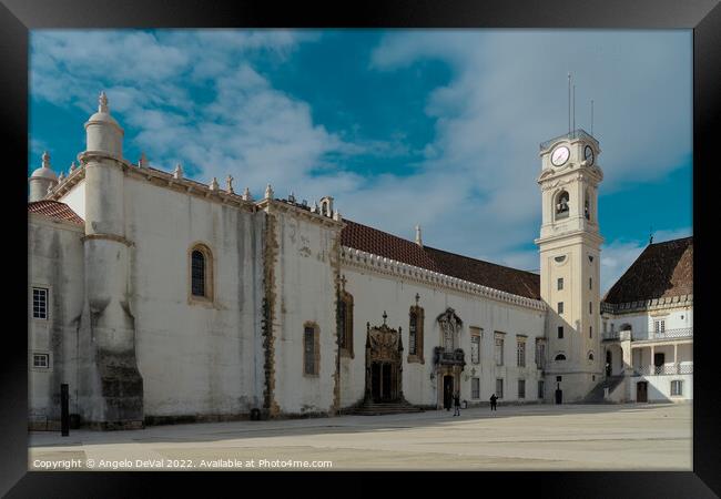 Coimbra University Exterior View Framed Print by Angelo DeVal