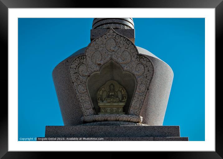 Malhao Buddhist Shrine Detail Framed Mounted Print by Angelo DeVal