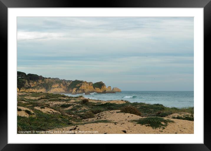 The Majestic Carvoeiro Beach Dunes Framed Mounted Print by Angelo DeVal