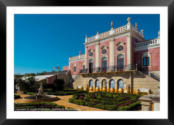 The Enchanting Palace of Estoi in Algarve  Framed Mounted Print by Angelo DeVal