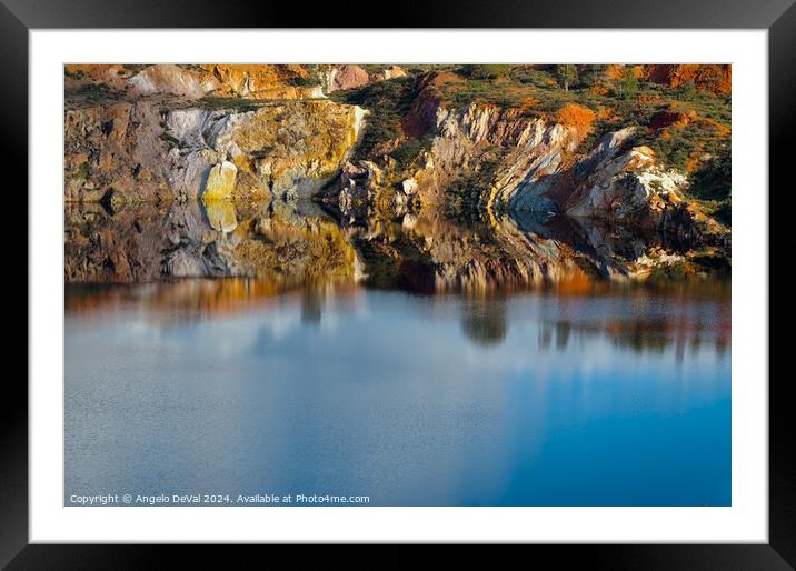 Sao Domingos Water Pit Mirror  Framed Mounted Print by Angelo DeVal