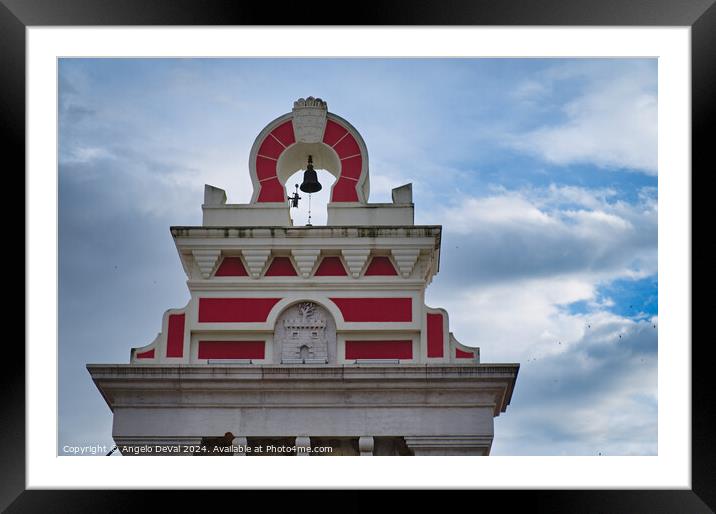 Loule Market Tower Detail Framed Mounted Print by Angelo DeVal