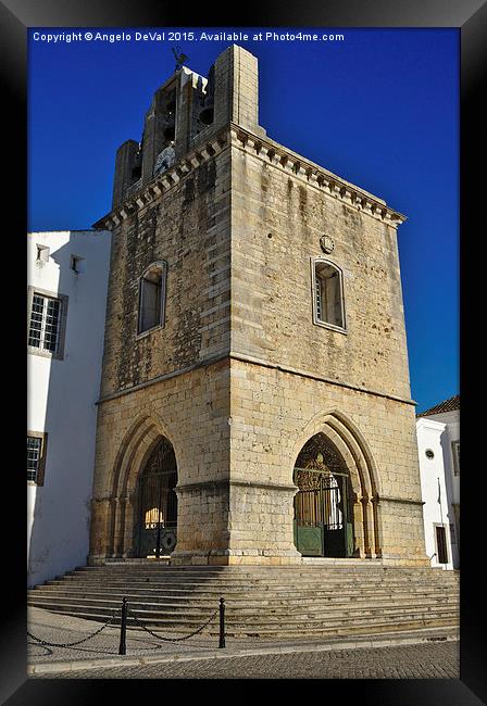 Faro main church bells tower Framed Print by Angelo DeVal