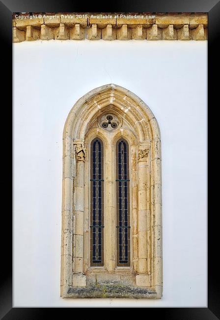 Window of a medieval cathedral  Framed Print by Angelo DeVal