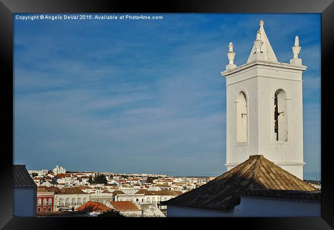 Overview of Tavira City Framed Print by Angelo DeVal