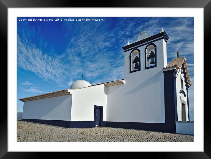 Church of St. Anthony in Castro Marim Framed Mounted Print by Angelo DeVal