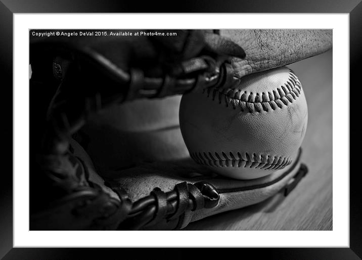 Baseball Season 2  Framed Mounted Print by Angelo DeVal