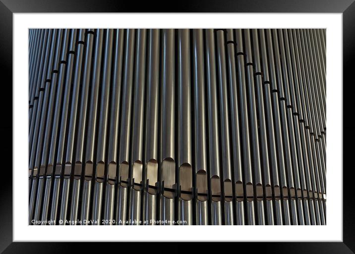 Organ Pipes Background Framed Mounted Print by Angelo DeVal