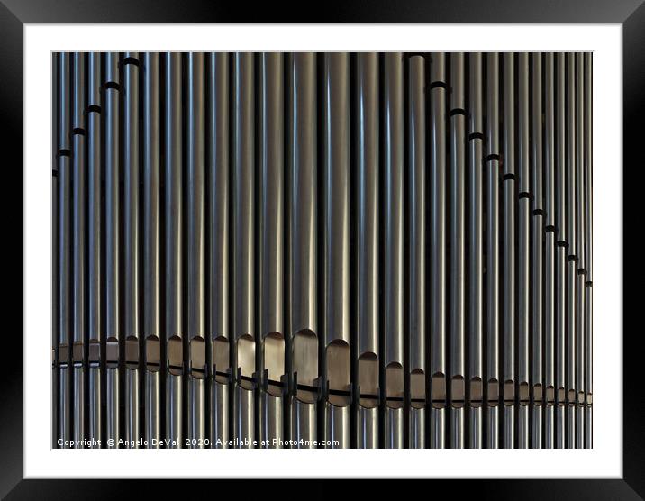 Organ Pipes Framed Mounted Print by Angelo DeVal