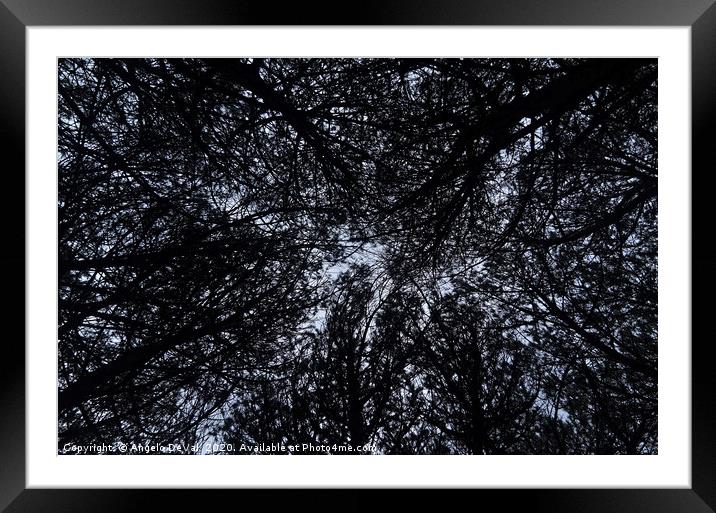 Tree Ceiling Silhouettes Framed Mounted Print by Angelo DeVal