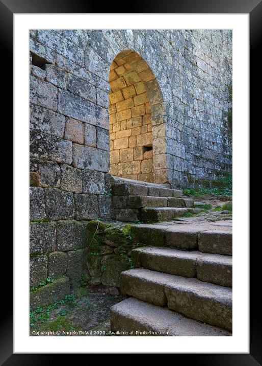 Monsanto Castle Gate Framed Mounted Print by Angelo DeVal