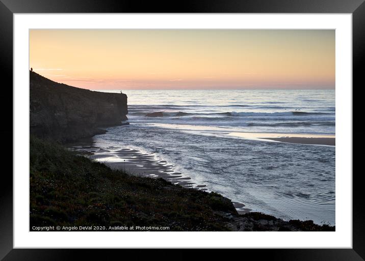 Welcoming Sunset Spot in Aljezur Framed Mounted Print by Angelo DeVal