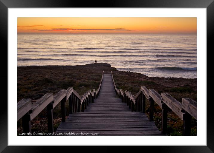 Lovers in Costa Vicentina Framed Mounted Print by Angelo DeVal