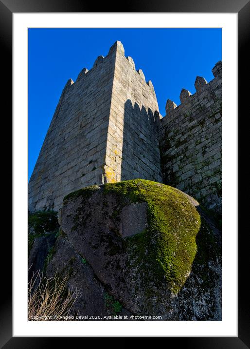 Tower of the Medieval Castle of Guimaraes Framed Mounted Print by Angelo DeVal