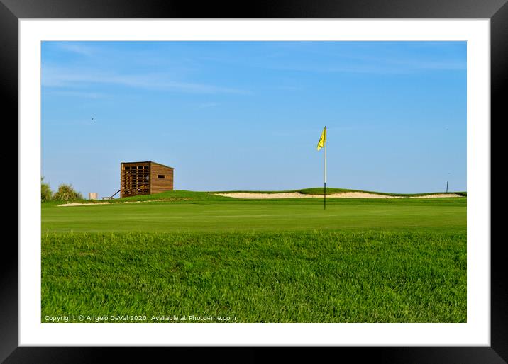 Quinta do Lago Golf Course and Birdwatching Tower Framed Mounted Print by Angelo DeVal