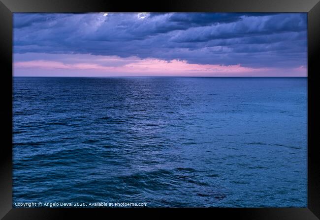 Awe-Inspiring Atlantic Twilight Framed Print by Angelo DeVal
