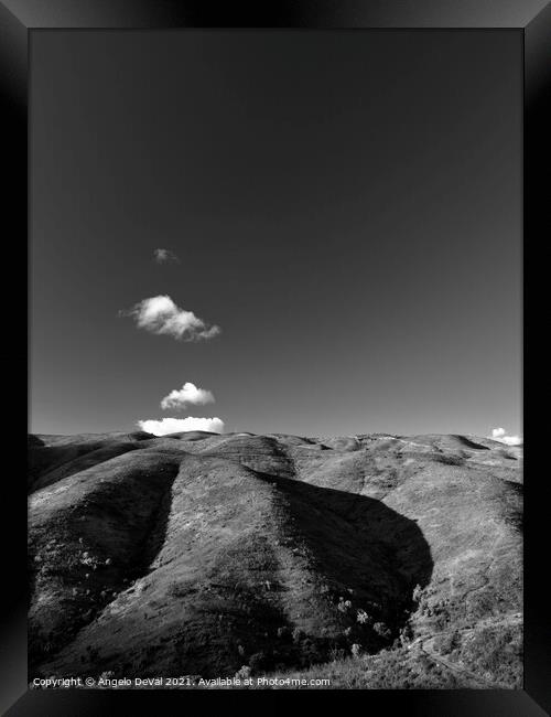 Little puff Clouds in Caldeirao Framed Print by Angelo DeVal