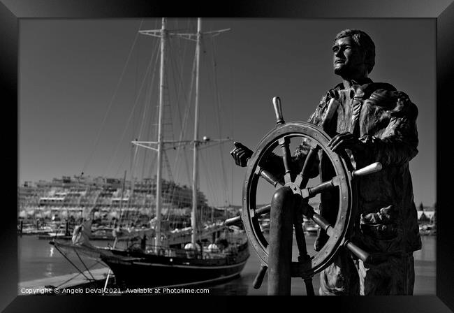 The Sailor in Vilamoura Framed Print by Angelo DeVal