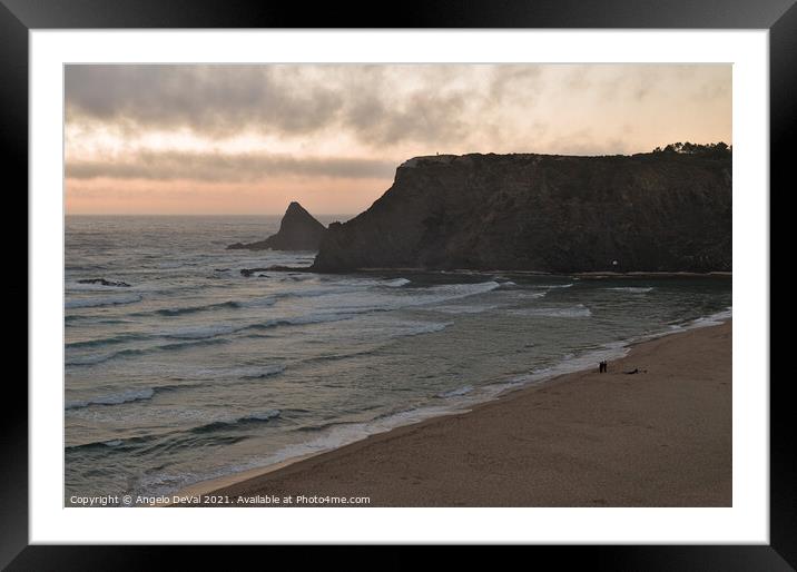 Dusky welcome in Odeceixe Framed Mounted Print by Angelo DeVal