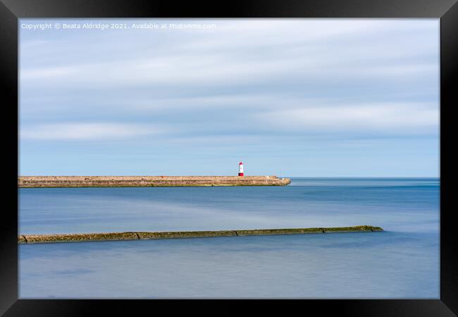 Berwick Lighthouse Framed Print by Beata Aldridge