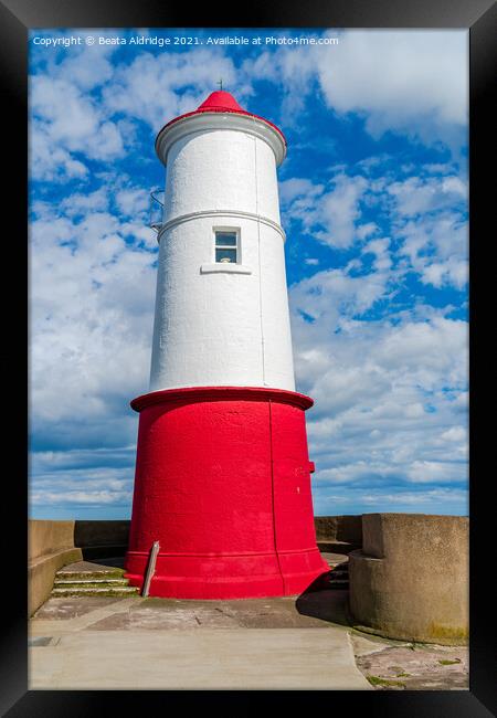 Berwick Lighthouse Framed Print by Beata Aldridge