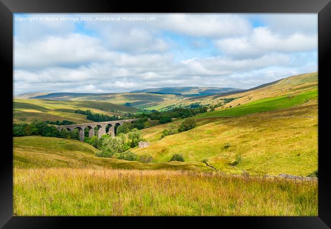 Dent Head Viaduct in Yorkshire Dales Framed Print by Beata Aldridge