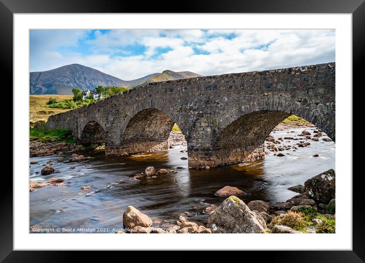 Sligachan Old Bridge Framed Mounted Print by Beata Aldridge