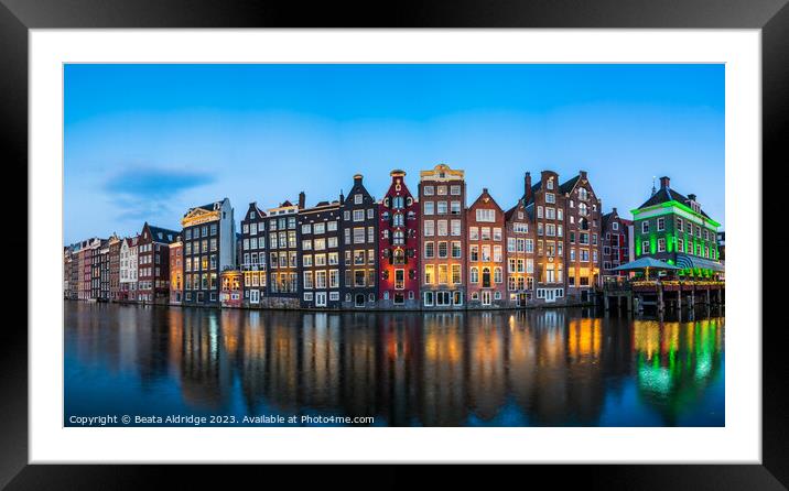 Amsterdam reflections Framed Mounted Print by Beata Aldridge