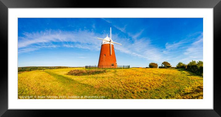 Halnaker Windmill Framed Mounted Print by Beata Aldridge