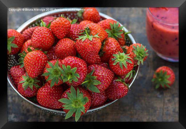 Strawberries  Framed Print by Beata Aldridge