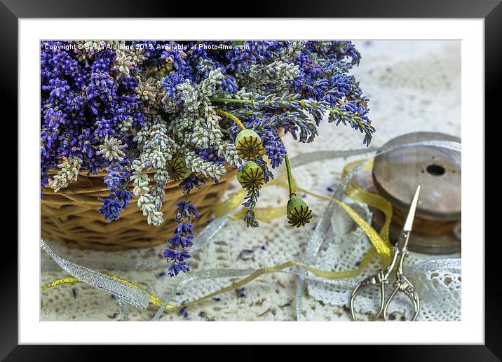 Lavender Framed Mounted Print by Beata Aldridge
