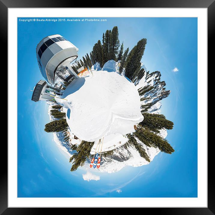 Frozen planet Framed Mounted Print by Beata Aldridge