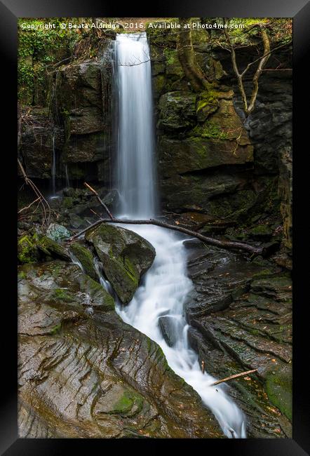 Lumsdale Falls Framed Print by Beata Aldridge