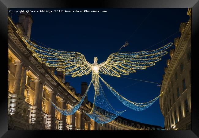 Christmas Angel Framed Print by Beata Aldridge