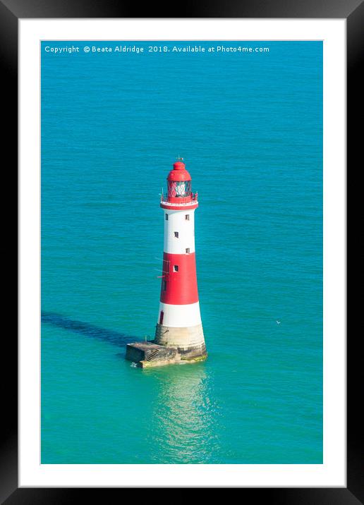 Beachy Head lighthouse Framed Mounted Print by Beata Aldridge